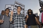 Priya Dutt leads protest for Delhi rape incident in  Carter Road, Mumbai on 22nd Dec 2012(43).JPG